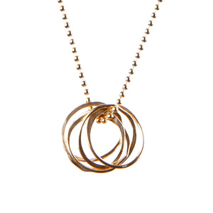 Spiraling Circle Necklace
