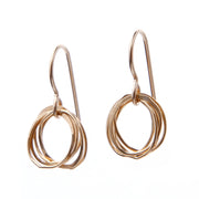 Spiraling Circle Earrings