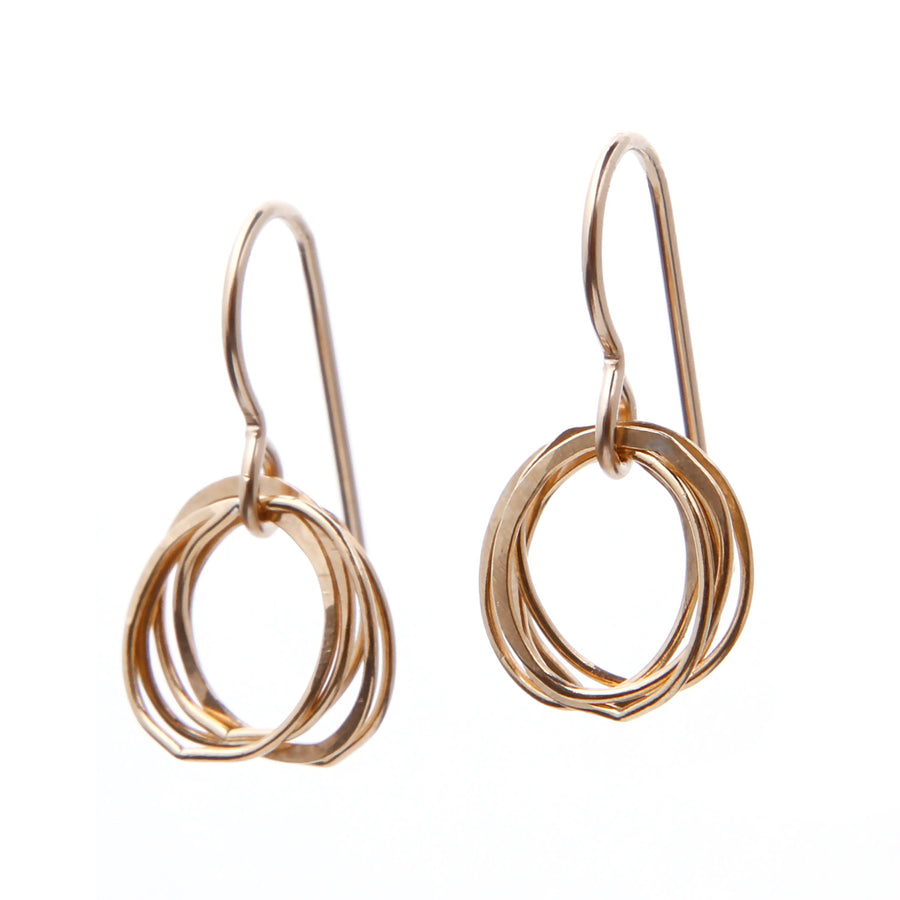 Spiraling Circle Earrings