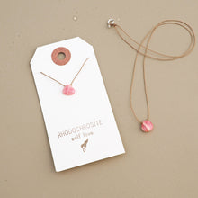 Load image into Gallery viewer, Rhodochrosite Teardrop Necklace: self love

