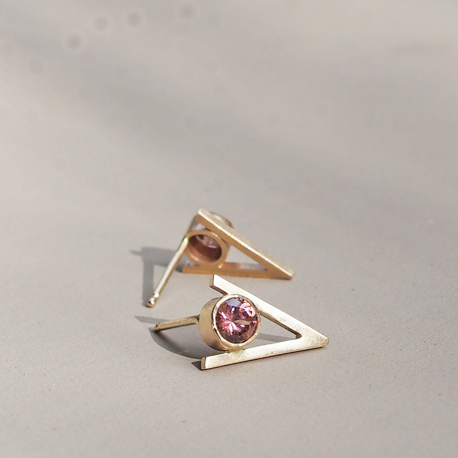 Very Rose & Gold Stud Earrings