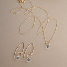 Load image into Gallery viewer, Aquamarine Droplet Necklace
