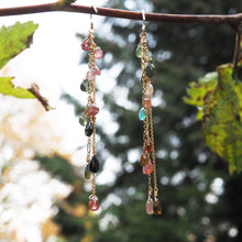 Load image into Gallery viewer, &quot;Caught in the Rain&quot; Tourmaline Earrings
