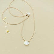 Moonstone Teardrop Necklace: passion