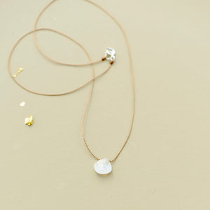 Moonstone Teardrop Necklace: passion