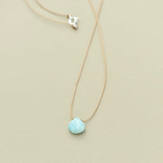 Amazonite Teardrop Necklace: adventure