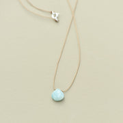 Teardrop Necklace - Choose Your Gemstone