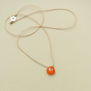 Carnelian Teardrop Necklace: energy