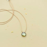 Labradorite Teardrop Necklace: power