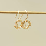 Spiraling Circle Earrings