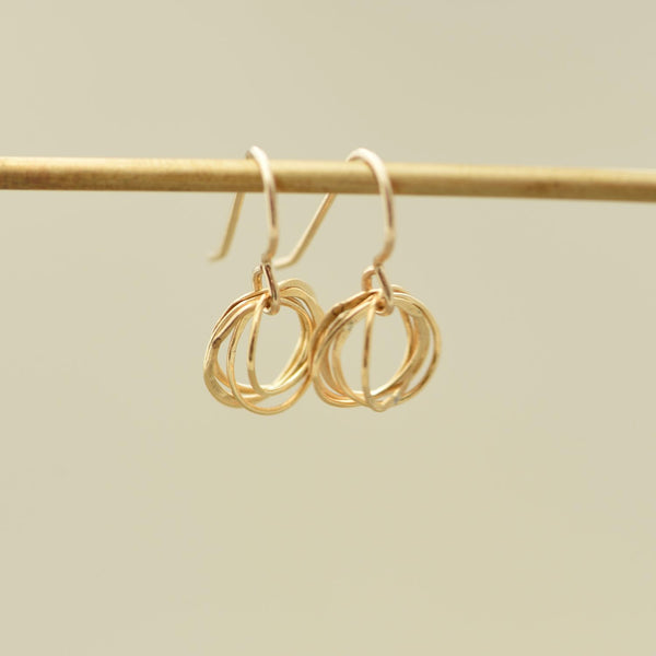 Spiraling Circle Earrings