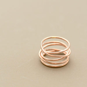 Wrap Ring - 14k Rose Gold Fill