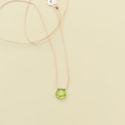 Peridot Teardrop Necklace: prosperity