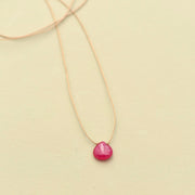 Ruby Teardrop Necklace: vitality