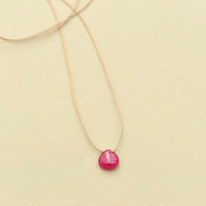 Ruby Teardrop Necklace: vitality