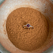 Garnet Solitaire Ring