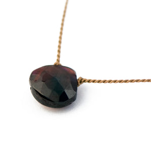 Garnet Teardrop Necklace: truth