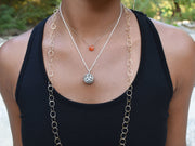 Carnelian Teardrop Necklace: energy