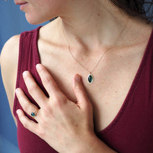 Load image into Gallery viewer, Blue Tourmaline Dive Necklace
