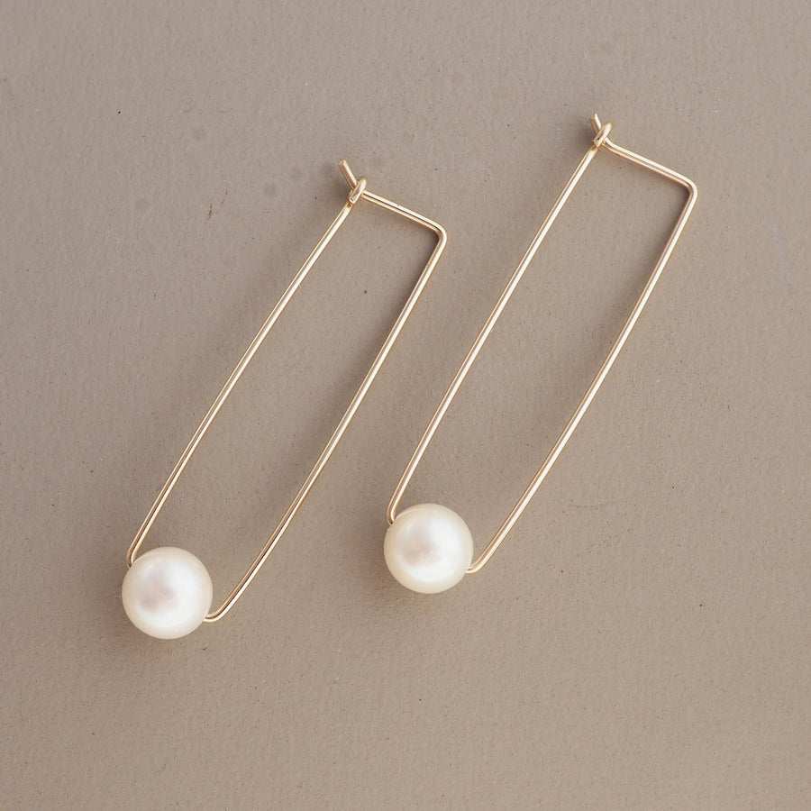 Akoya Pearl Latch Earrings