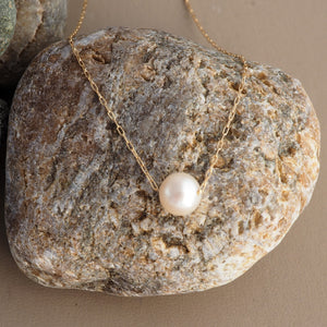 Akoya Pearl Solitaire Necklace
