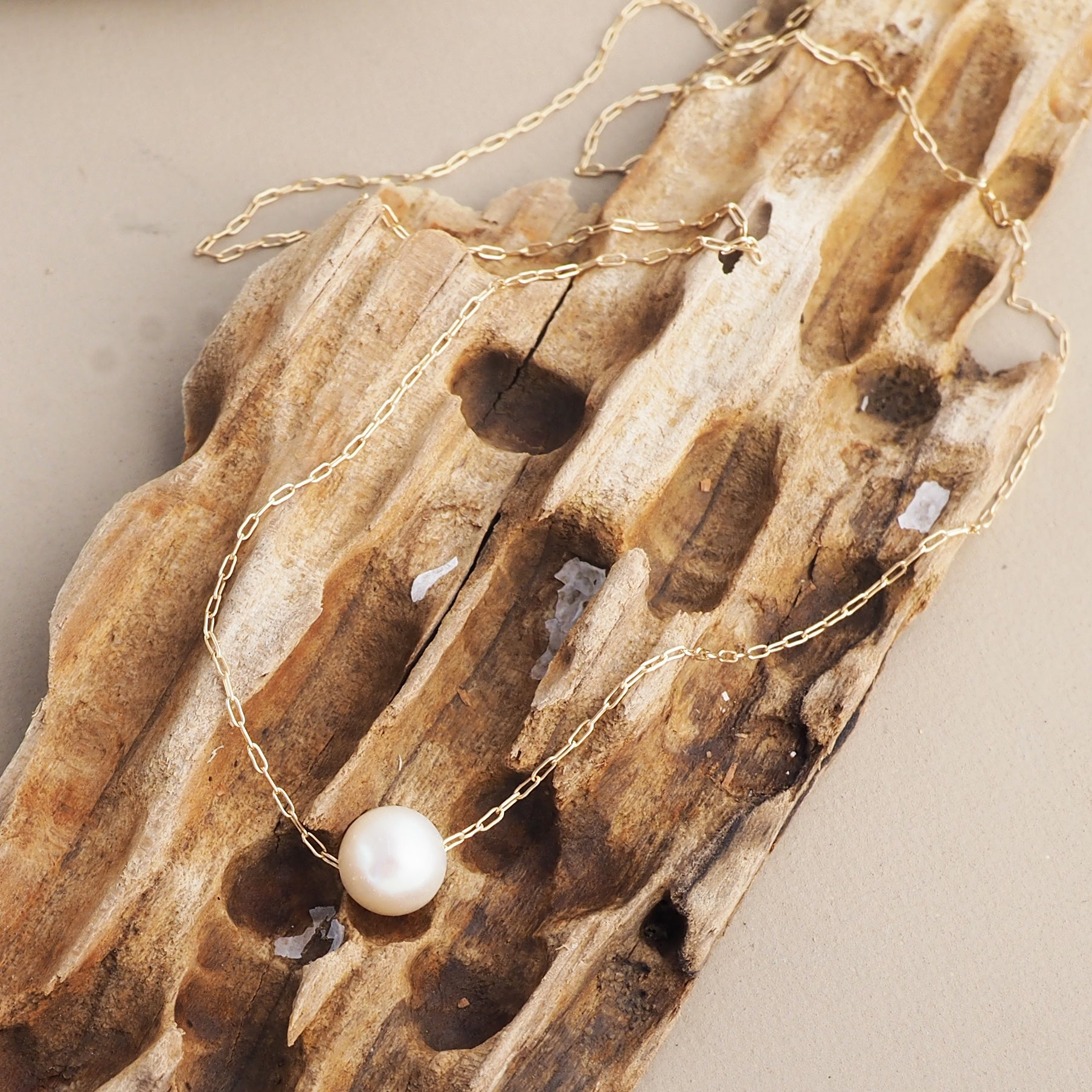 Akoya Pearl Solitaire Necklace