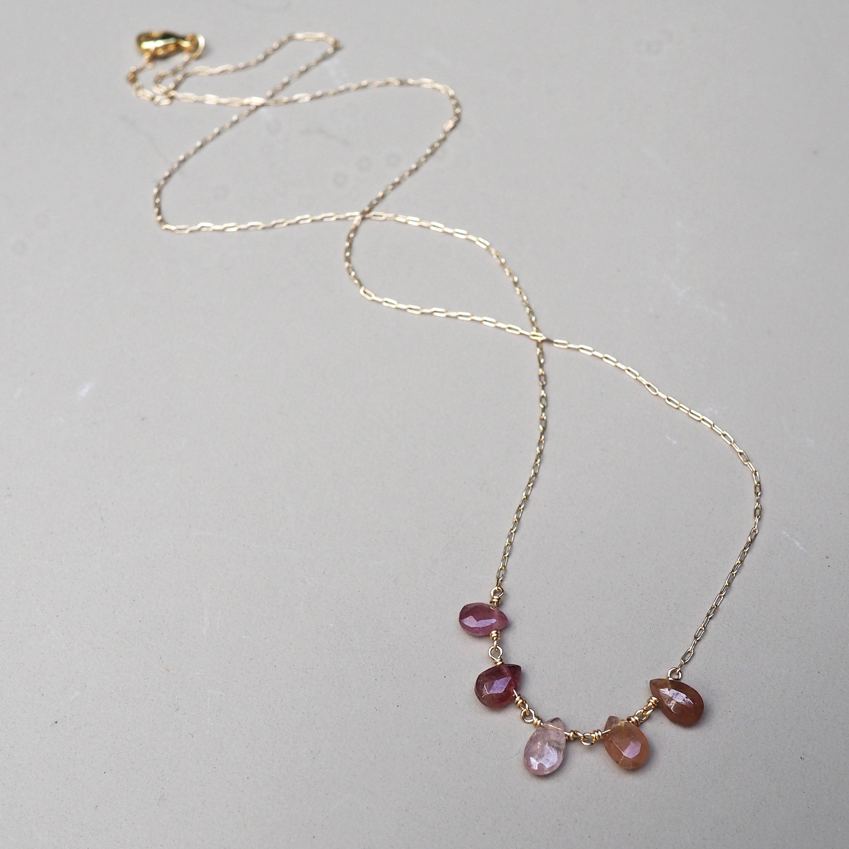 Watercolor Tourmaline Necklace