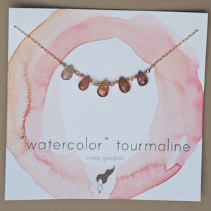 Watercolor Tourmaline Necklace