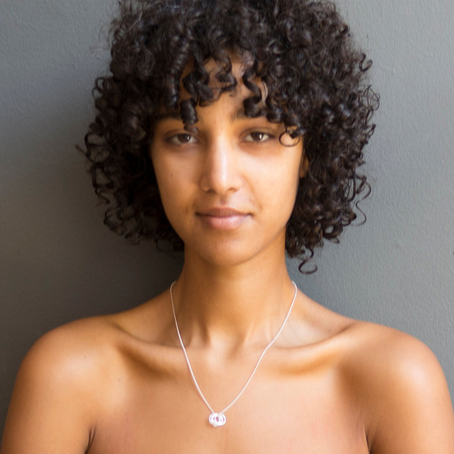 Spiraling Circle Necklace