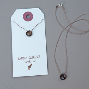 Smoky Quartz Teardrop Necklace: foundation