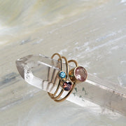 Petit-Solitaire Ring in Rose Zircon