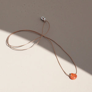 Sunstone Teardrop Necklace: abundance