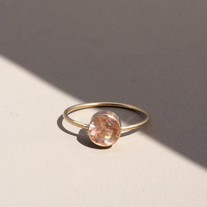 Oregon Sunstone Solitaire Ring