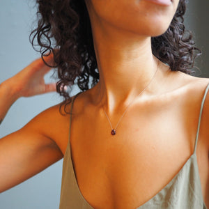 Garnet Teardrop Necklace: truth