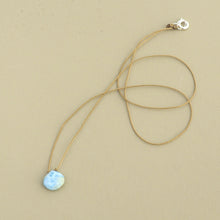 Load image into Gallery viewer, Larimar Teardrop Necklace: tranquility
