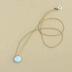 Larimar Teardrop Necklace: tranquility