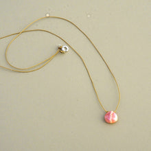Load image into Gallery viewer, Rhodochrosite Teardrop Necklace: self love
