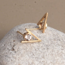 Load image into Gallery viewer, Very Rose &amp; Gold Stud Earrings
