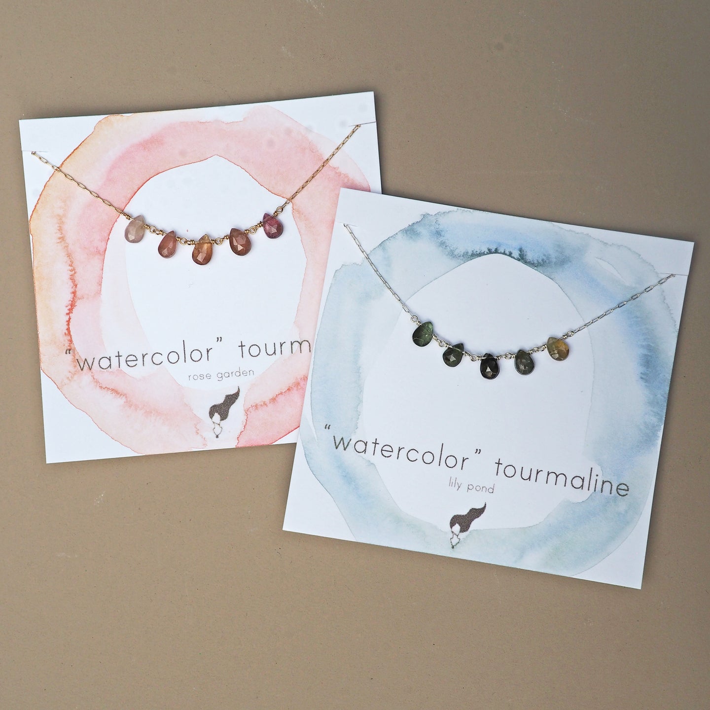 Watercolor Tourmaline Necklace