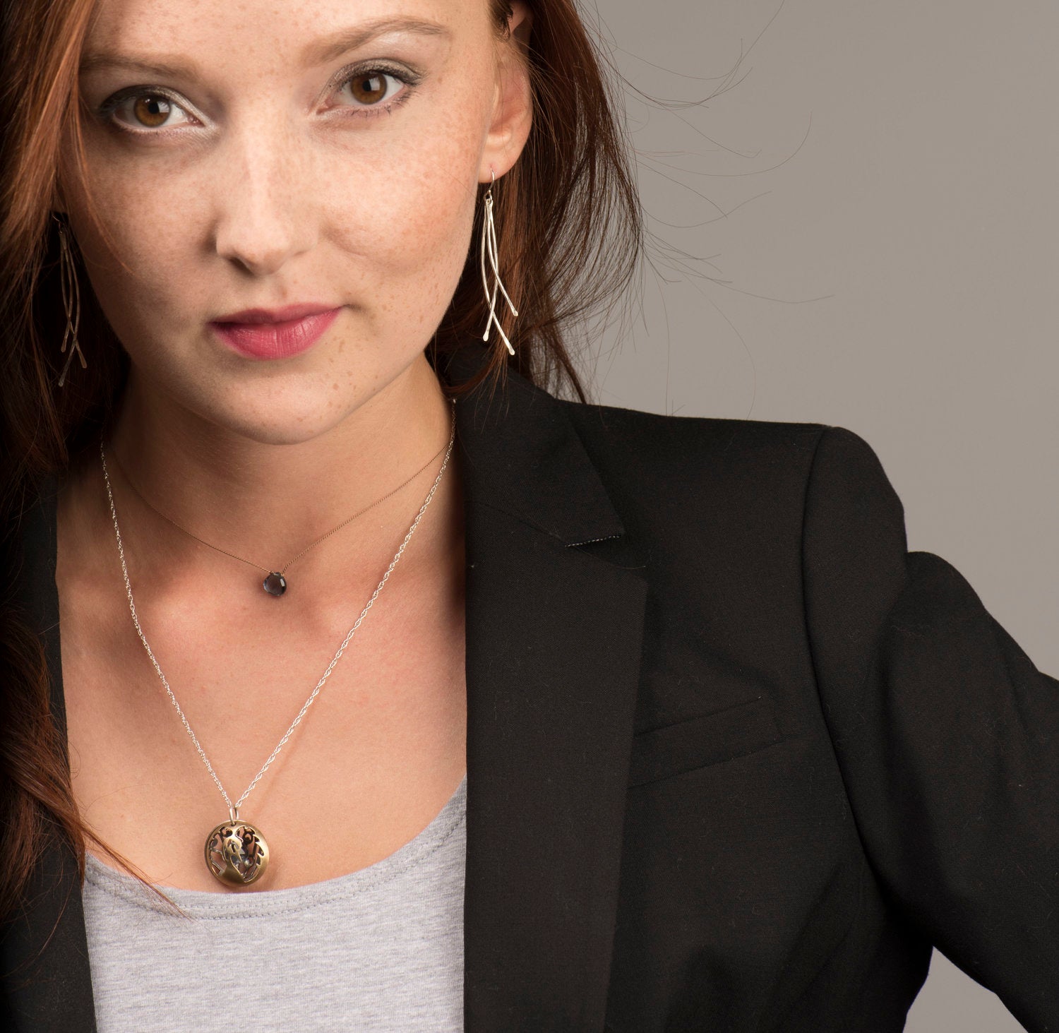 London Blue Topaz Teardrop Necklace: true love